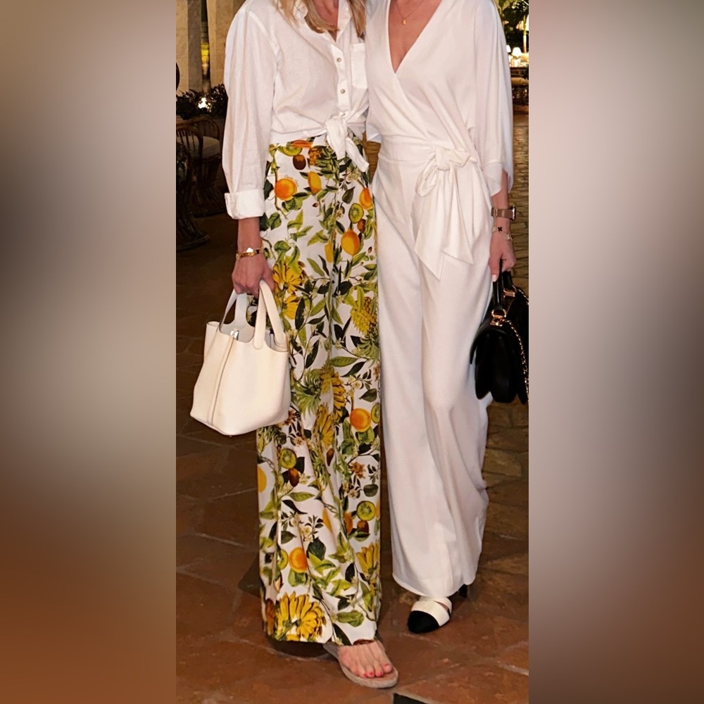 Cara Cara Lemon wide leg trouser pants